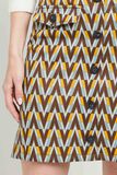 Jupe boutonnée jacquard femme