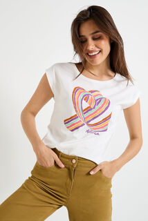 T-shirt col rond femme