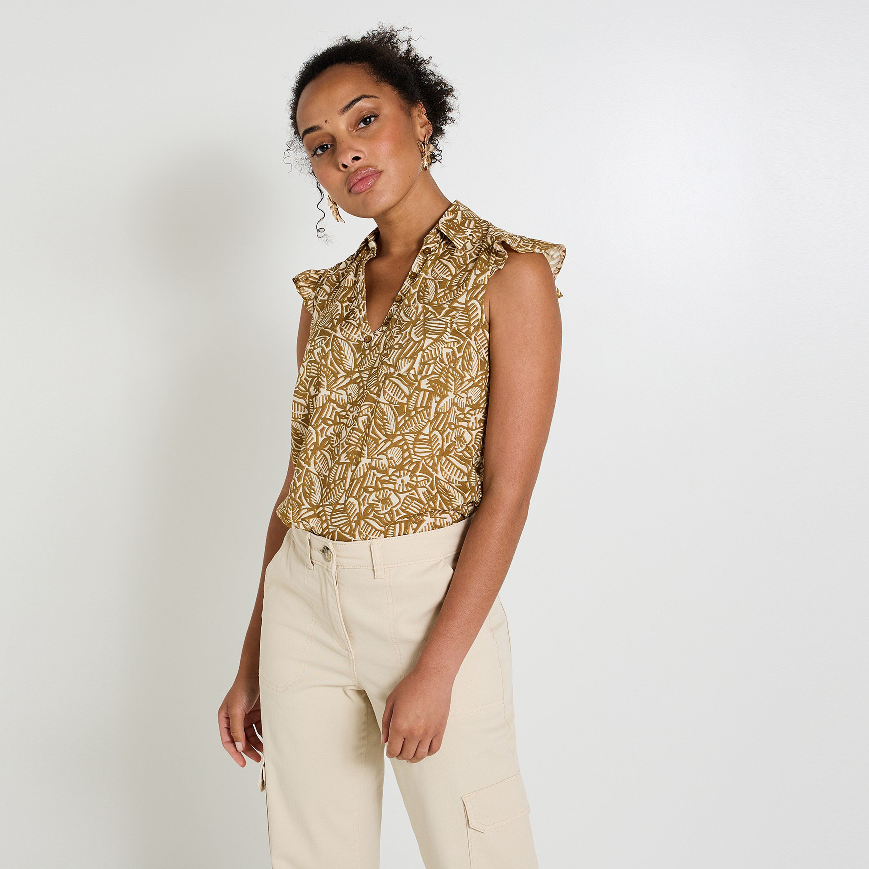 Blouse imprim&eacute;e femme