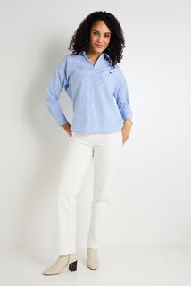 Chemise oversize rayée femme