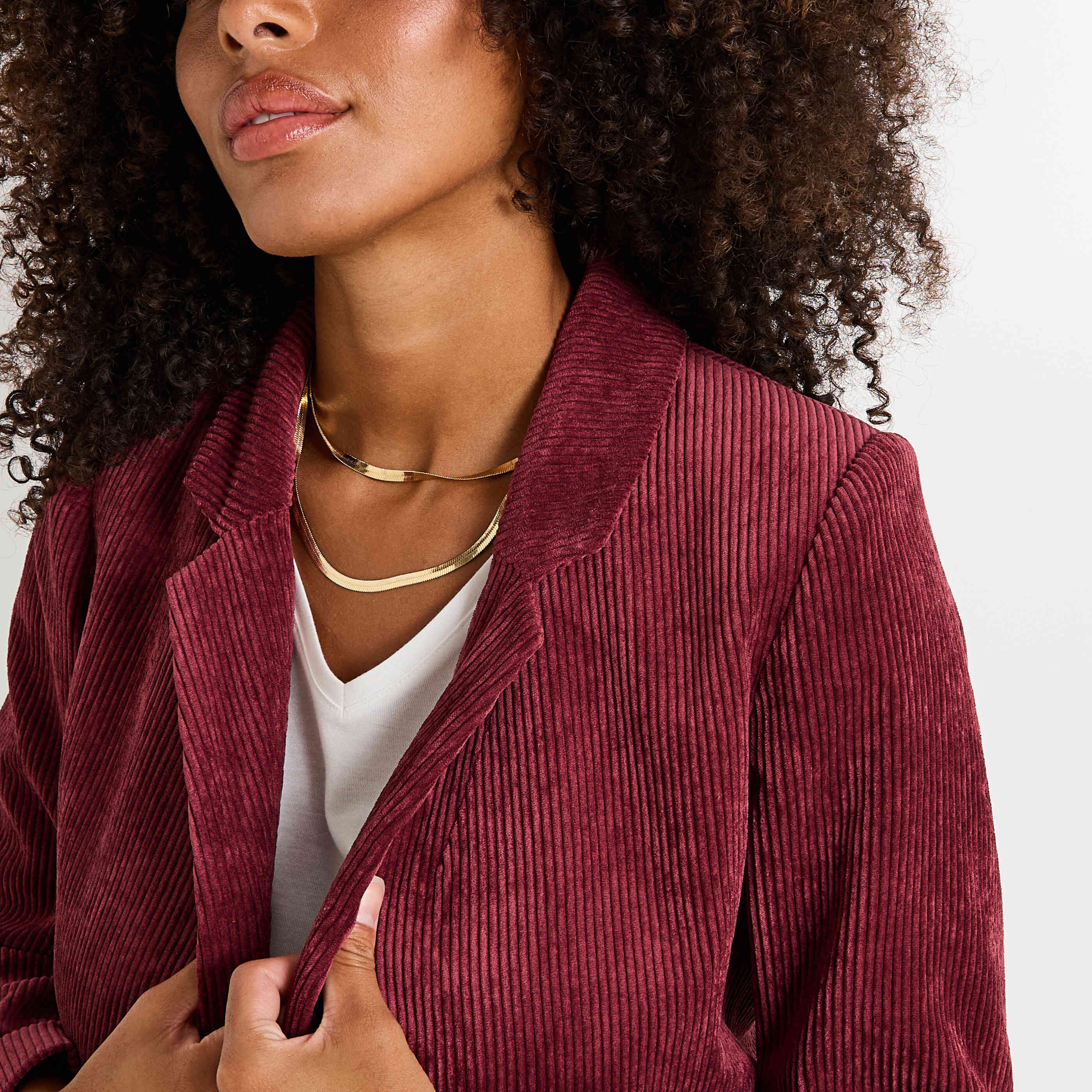 Blazer velours femme