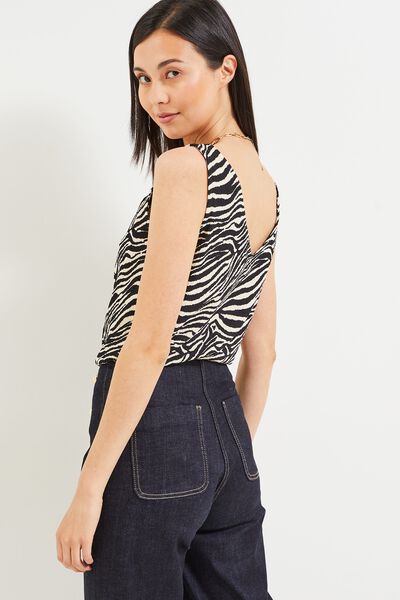 Débardeur froissé femme