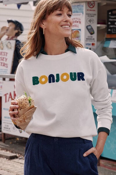 Sweat col rond femme