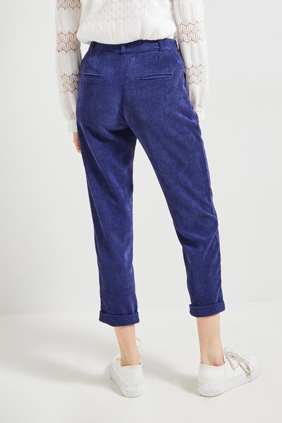pantalon velours côtelé femme