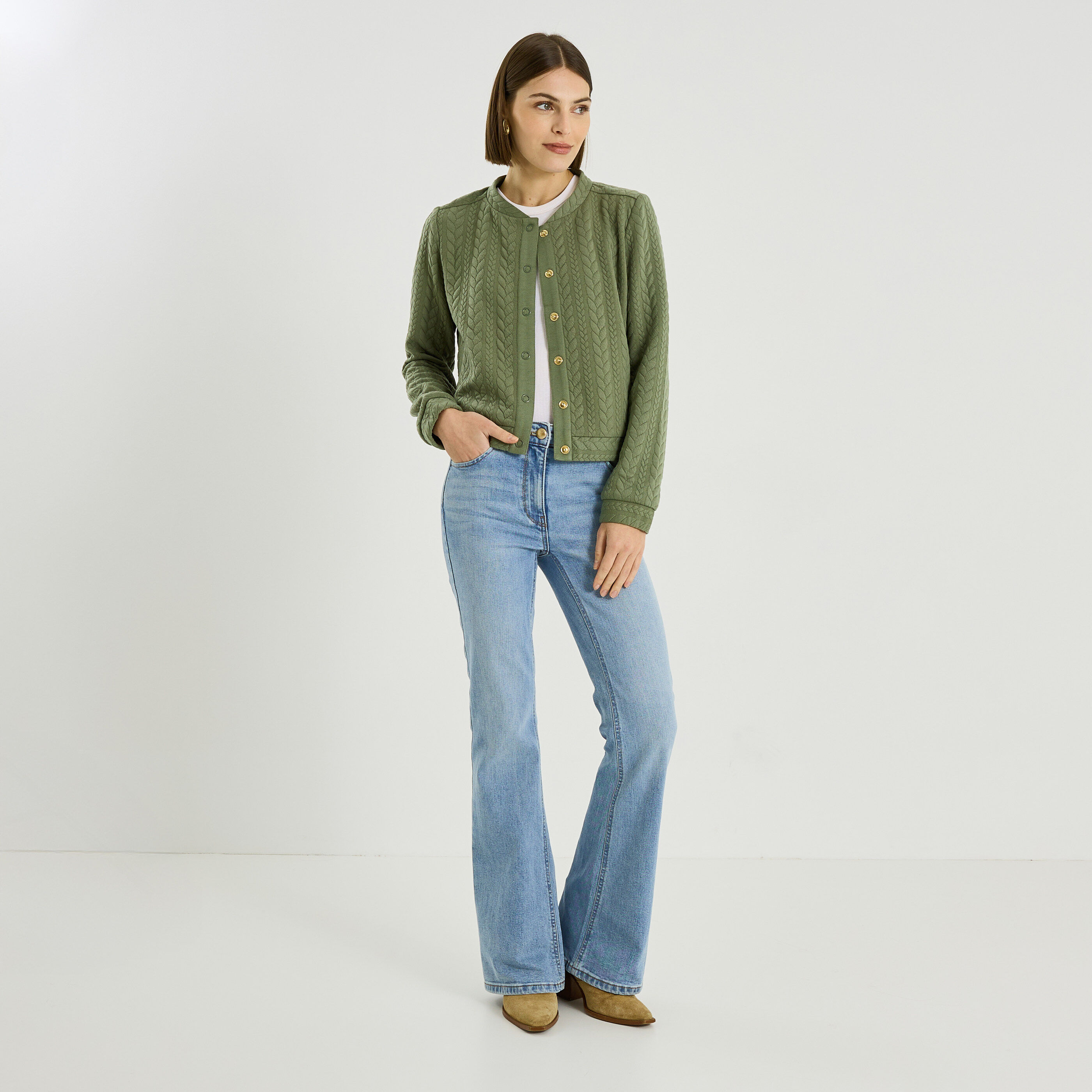 Bomber matelass&eacute; capuche amovible femme