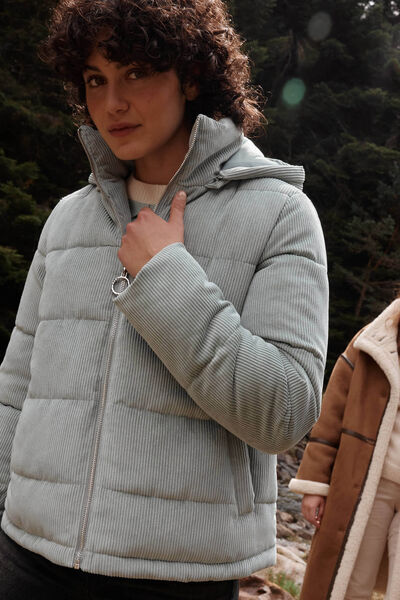 Manteau capuche femme