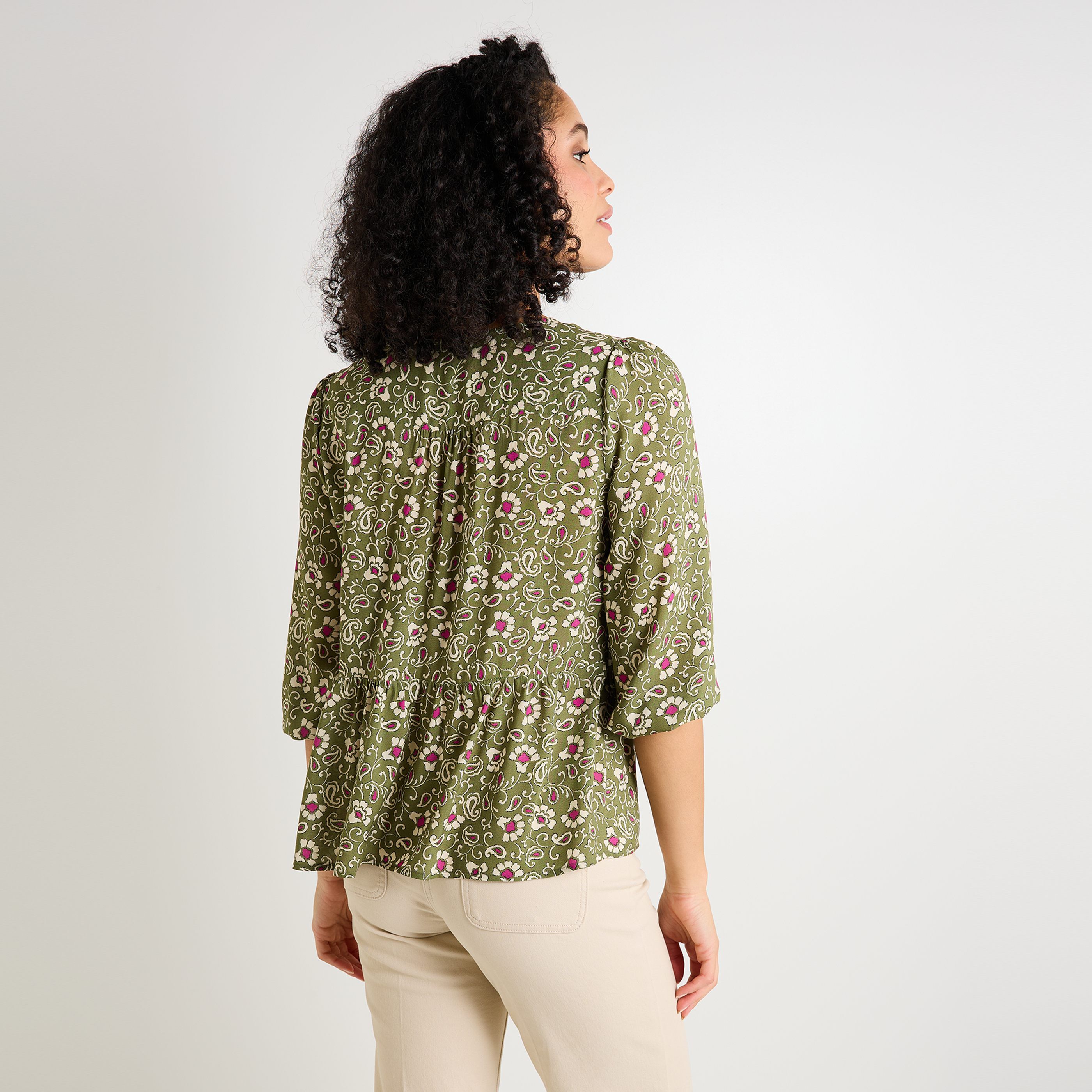 Blouse imprim&eacute;e femme