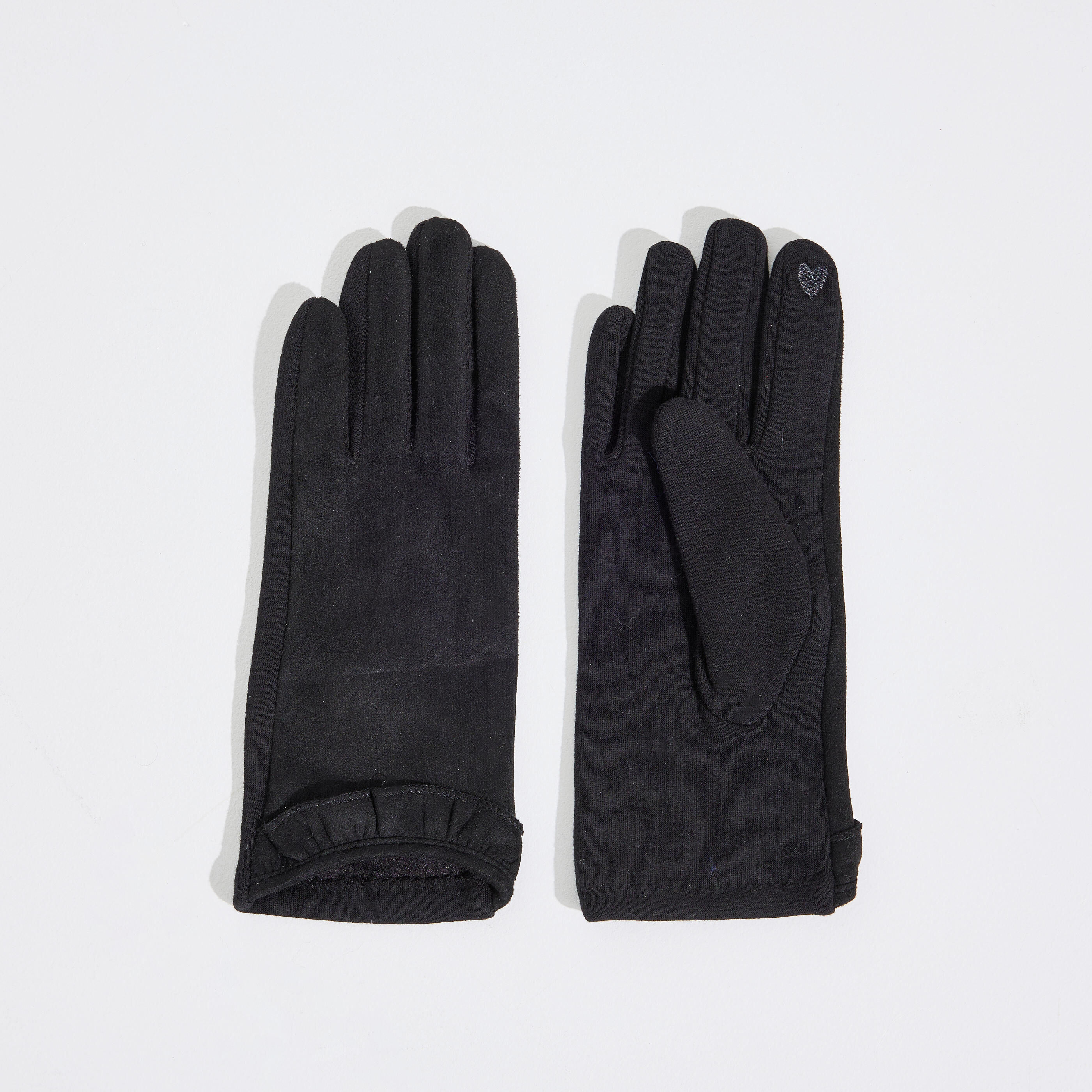 Gants tactiles &agrave; volants femme