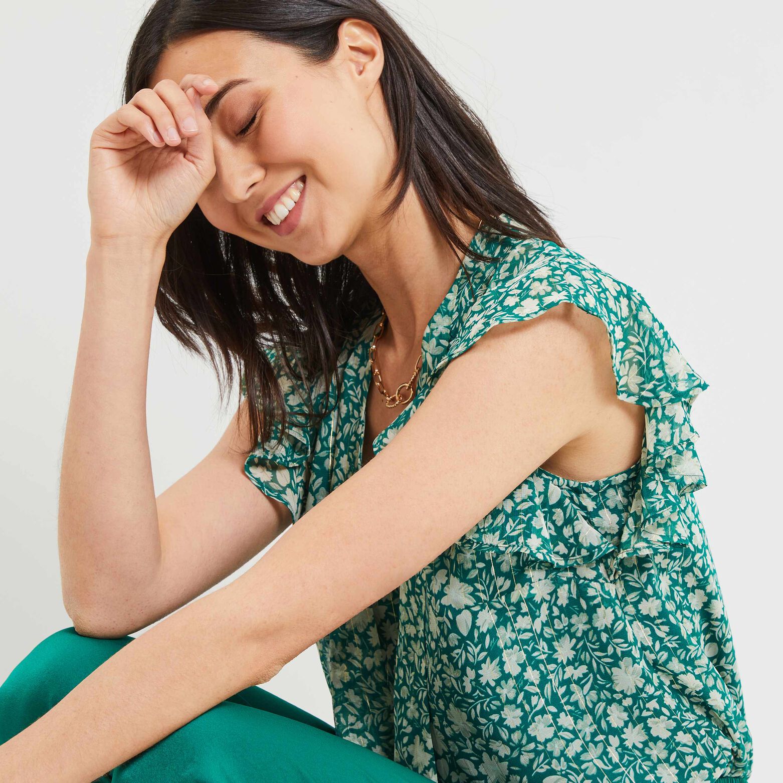 Blouse imprimée femme