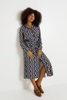 Robe chemise longue imprimée