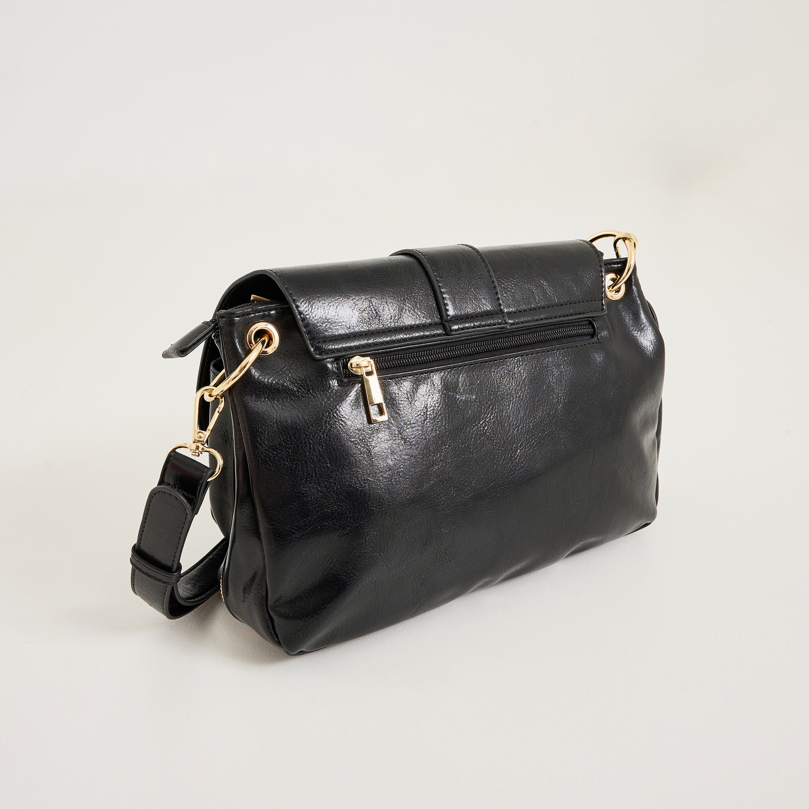 Sac besace &agrave; rabat femme