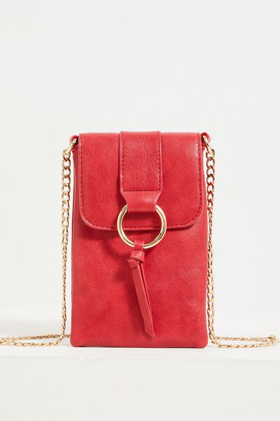 Pochette téléphone à rabat femme