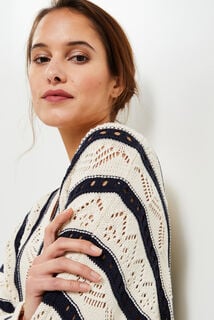 Pull col V femme