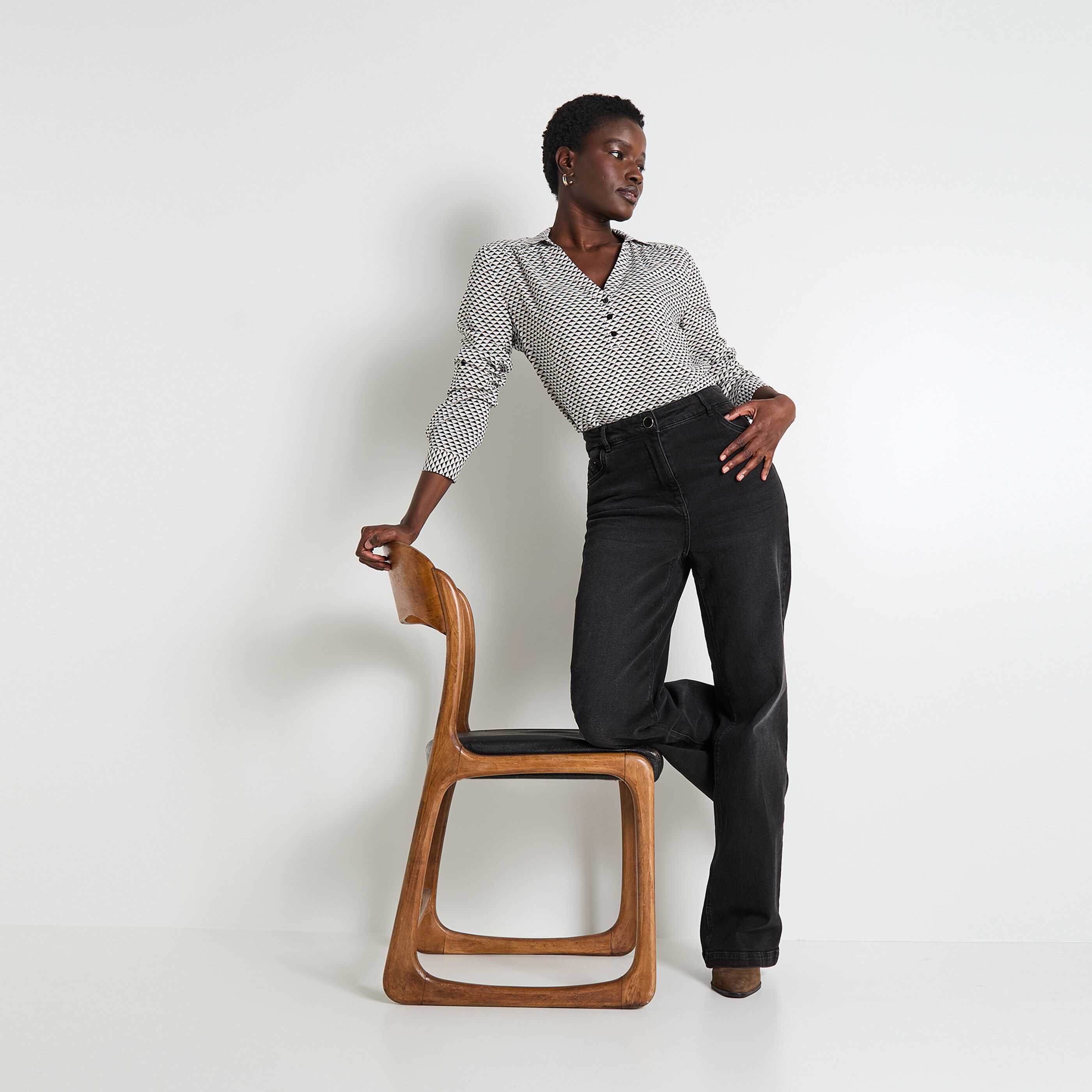 Blouse manches longues femme