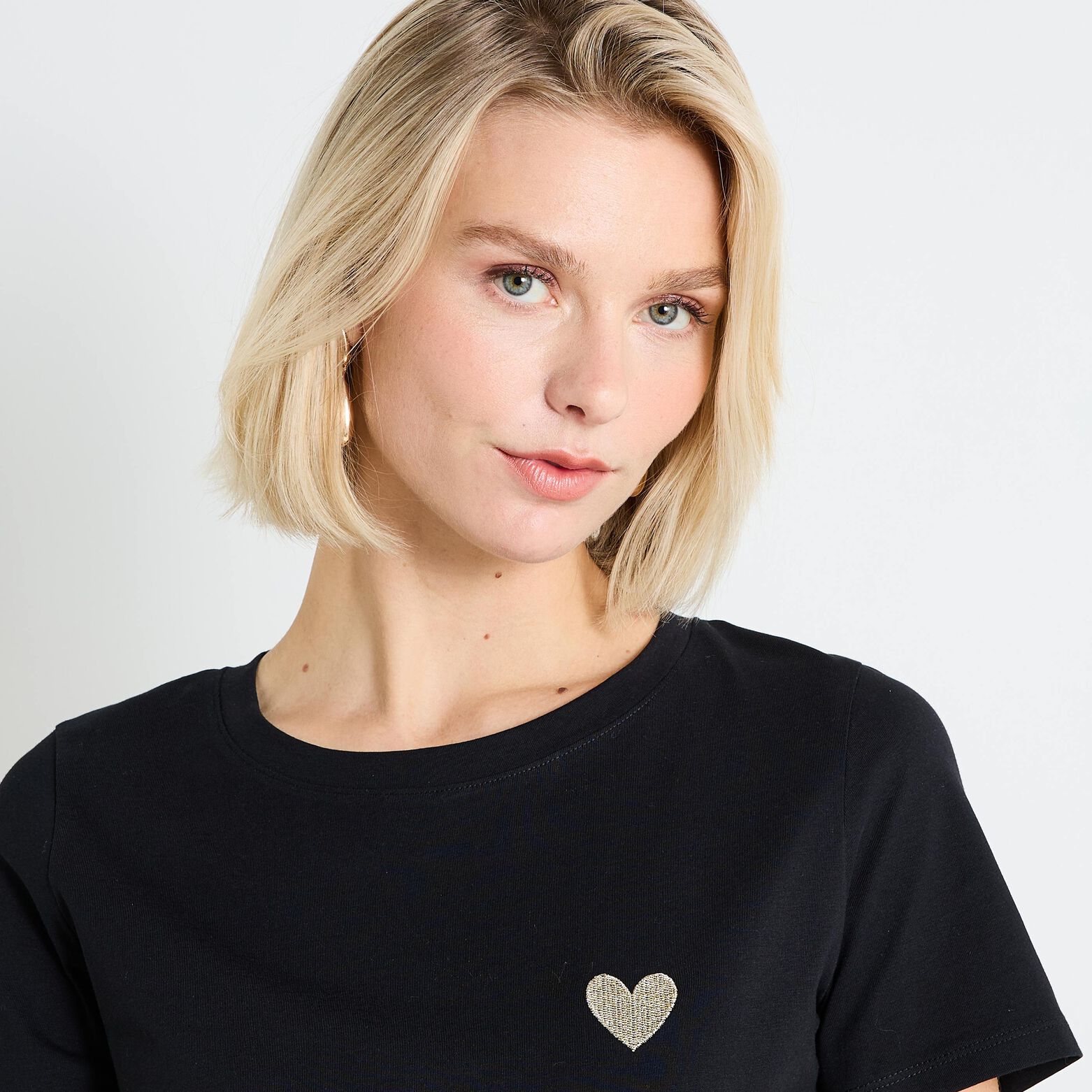 T-shirt col rond femme