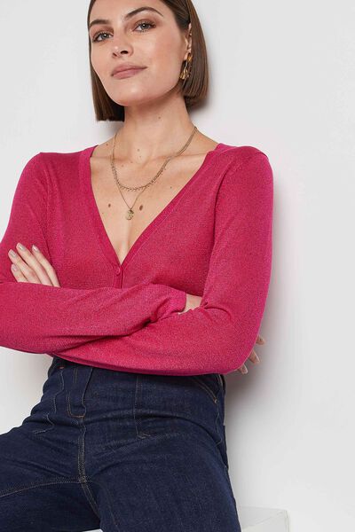 Gilet lurex femme