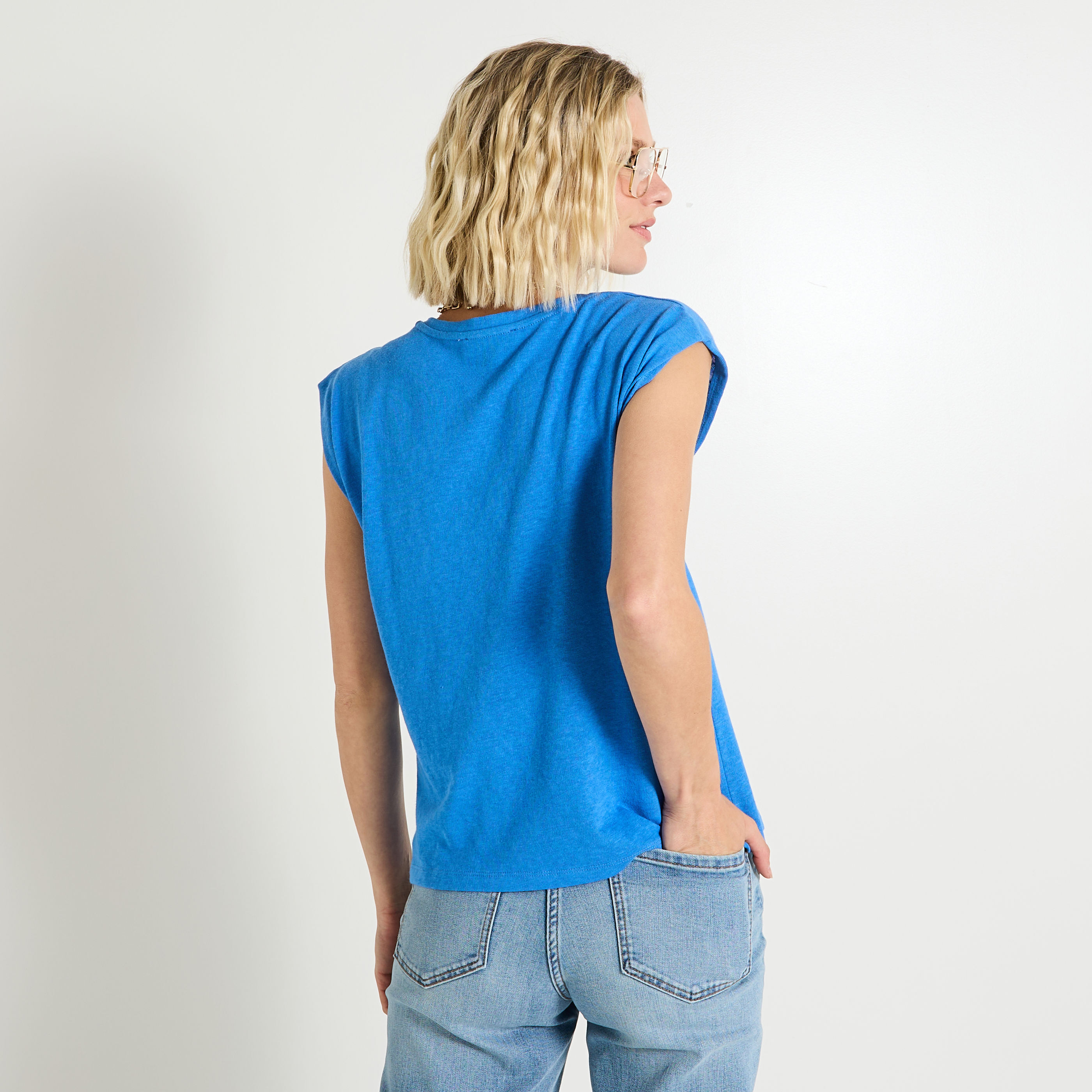 T-shirt col rond femme