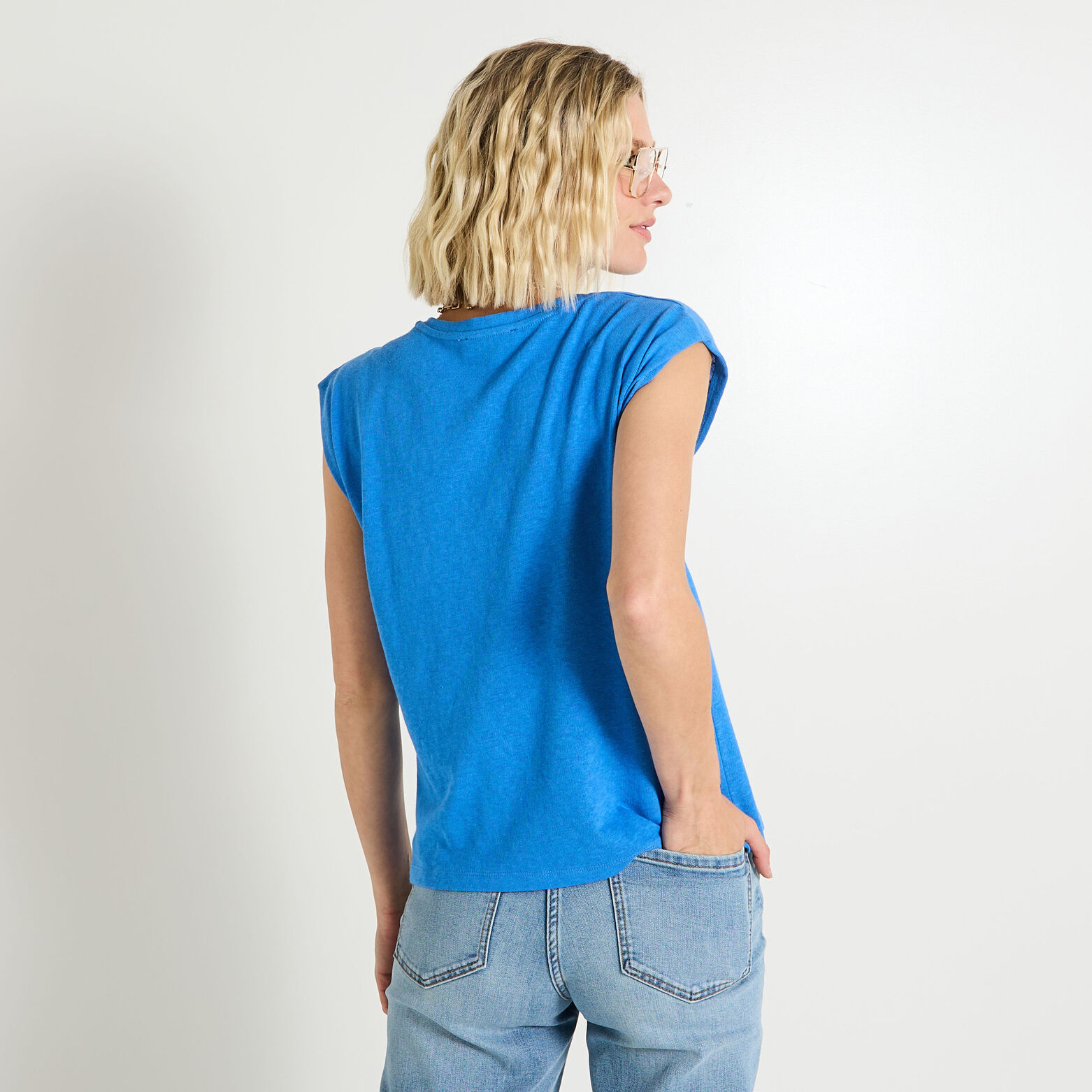 T-shirt col rond femme
