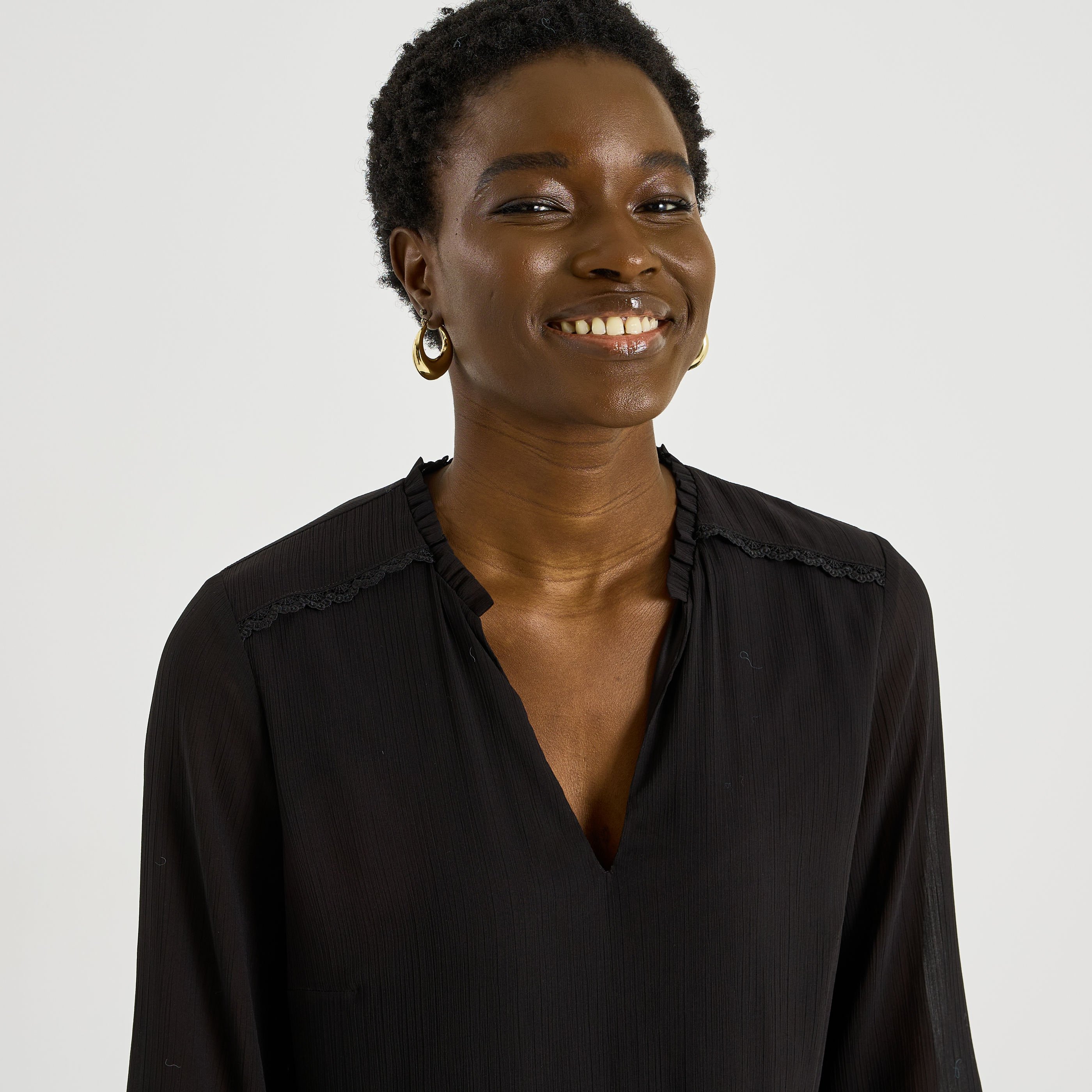 Robe fluide en voile