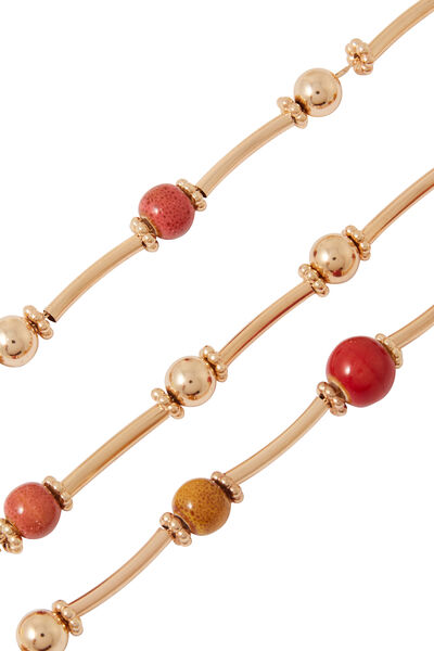 Collier 3 rangs perles 
