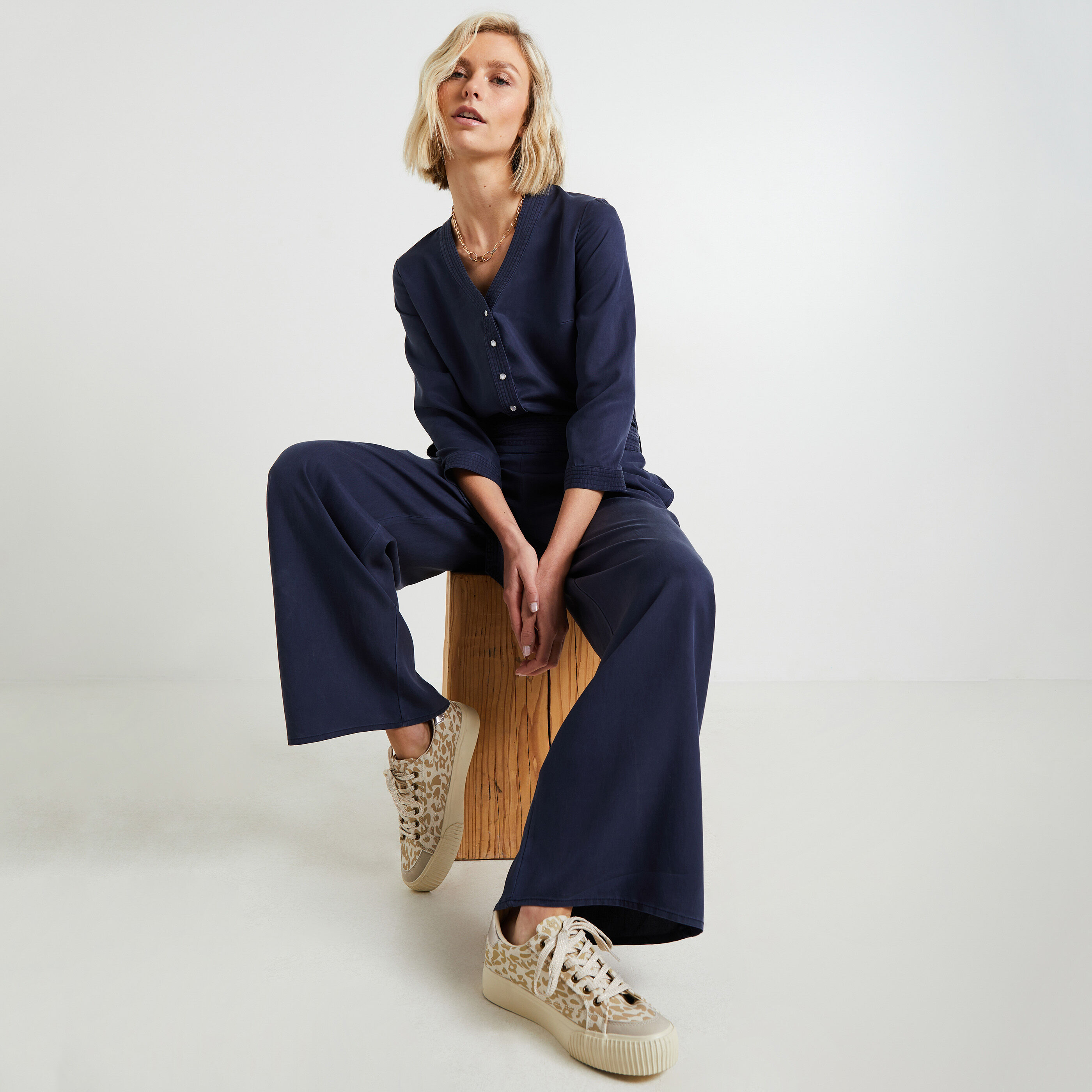 Combinaison longue lyocell femme