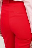 Pantalon flare rouge femme