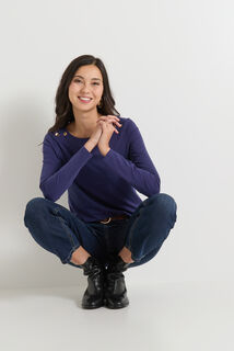 T-shirt col bateau femme