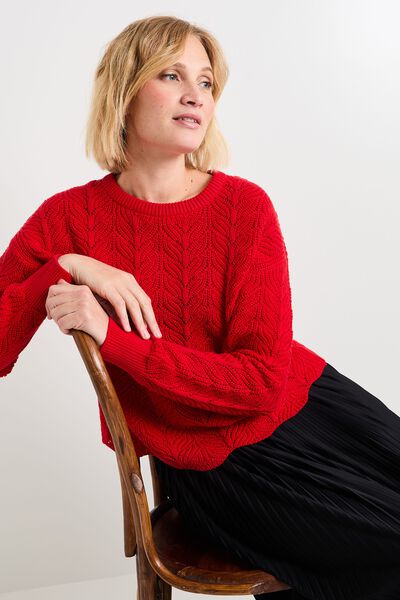 Pull col rond femme