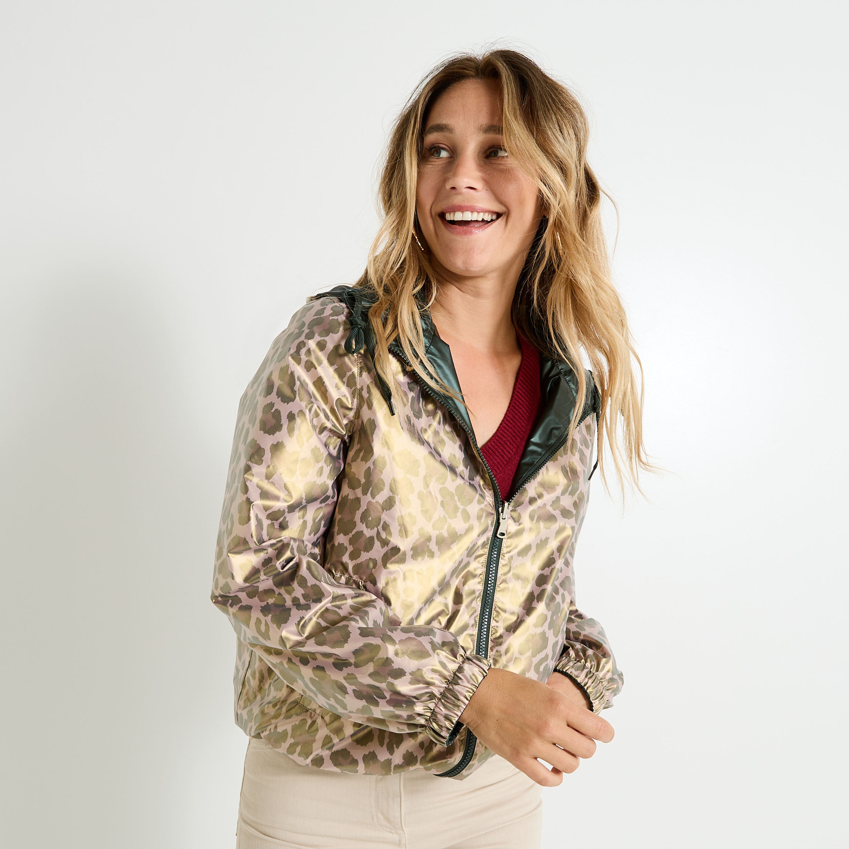 Cir&eacute; r&eacute;versible &agrave; capuche femme