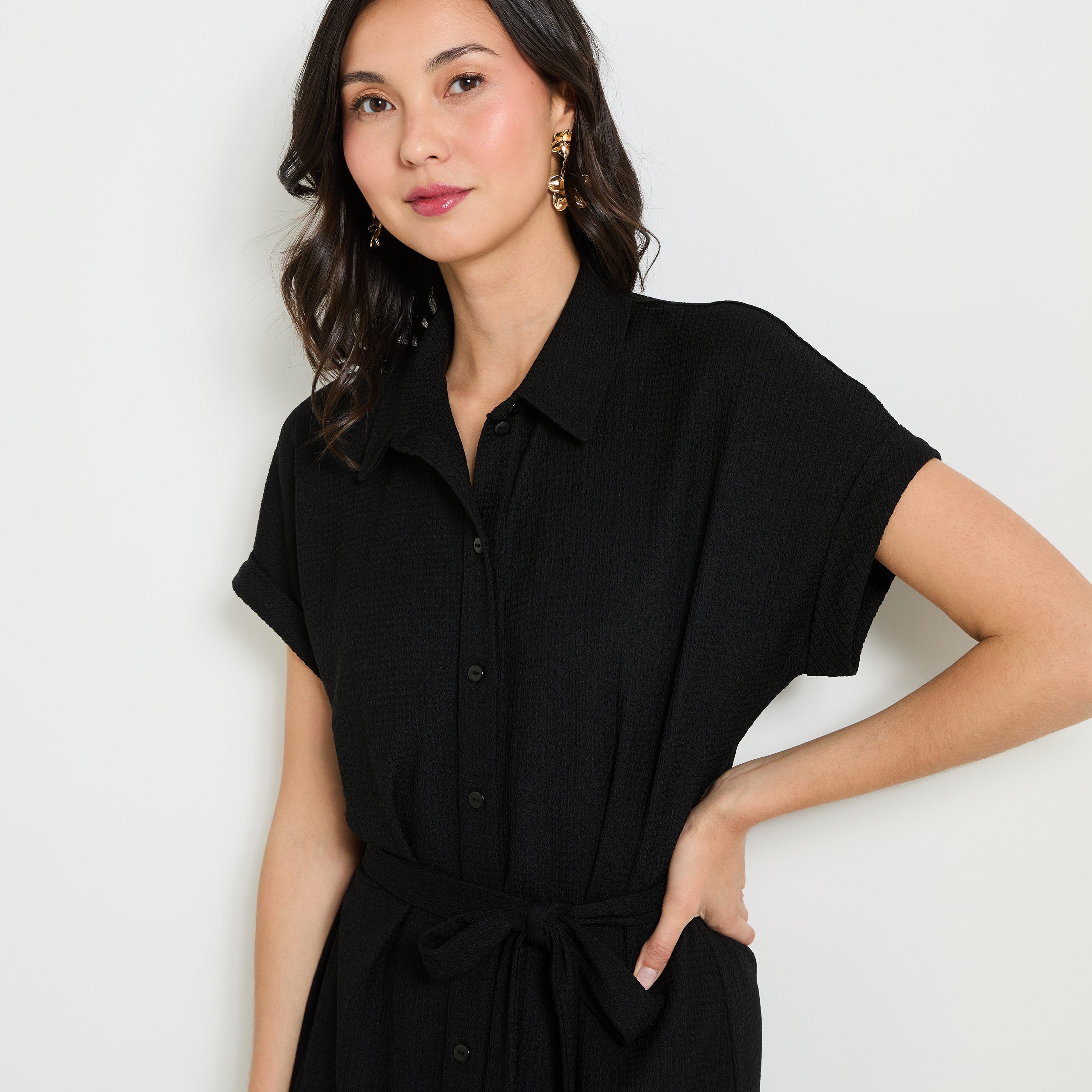 Robe col chemise fremme