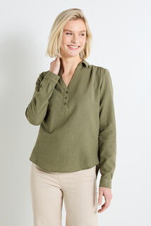 Blouse col chemise femme