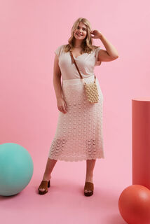 Jupe en crochet femme