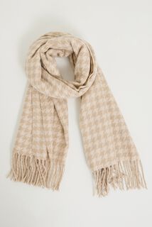 Echarpe pied de coq femme