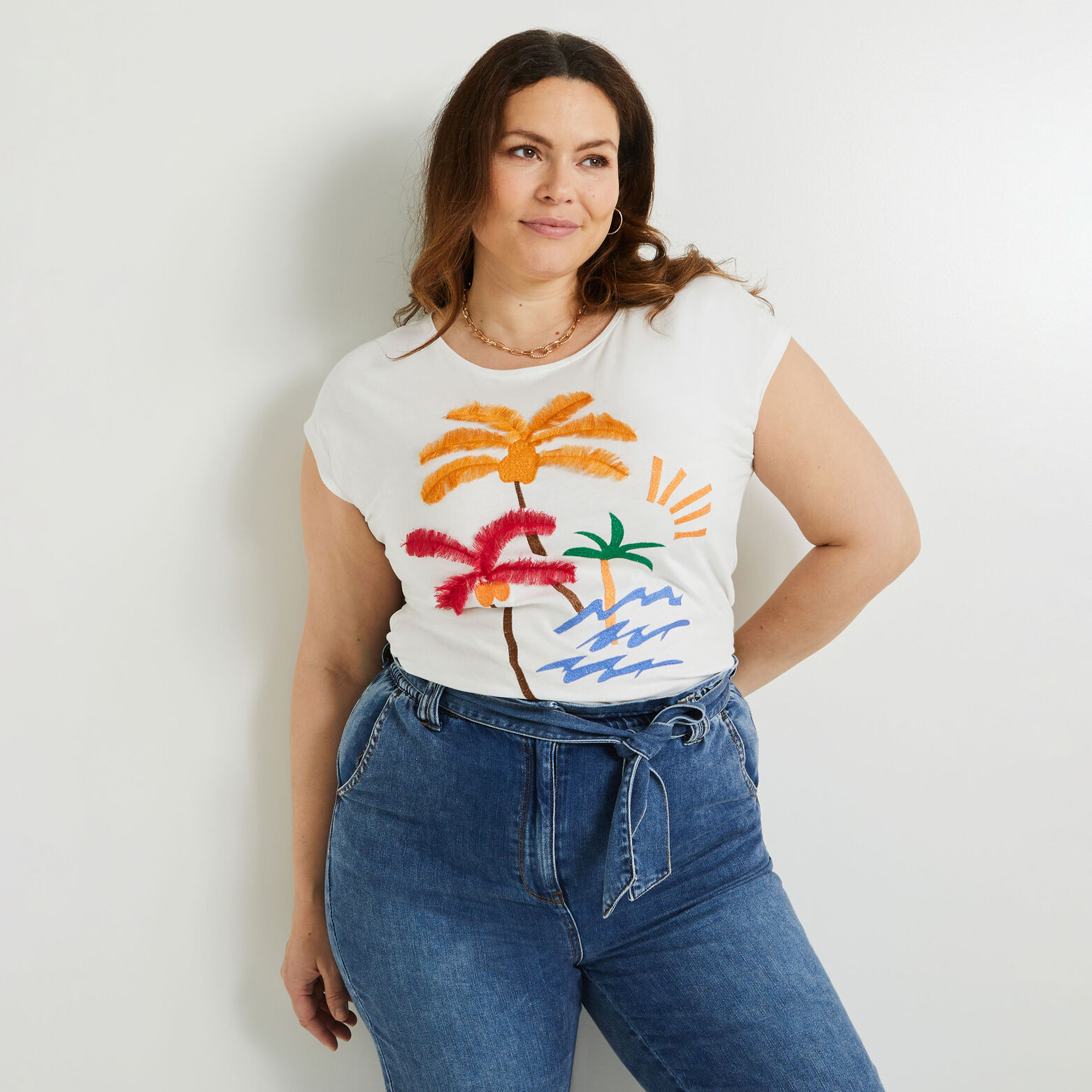 Tshirt print femme