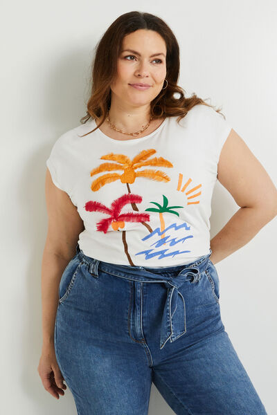 Tshirt print femme