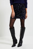 Jupe trapèze sequins femme
