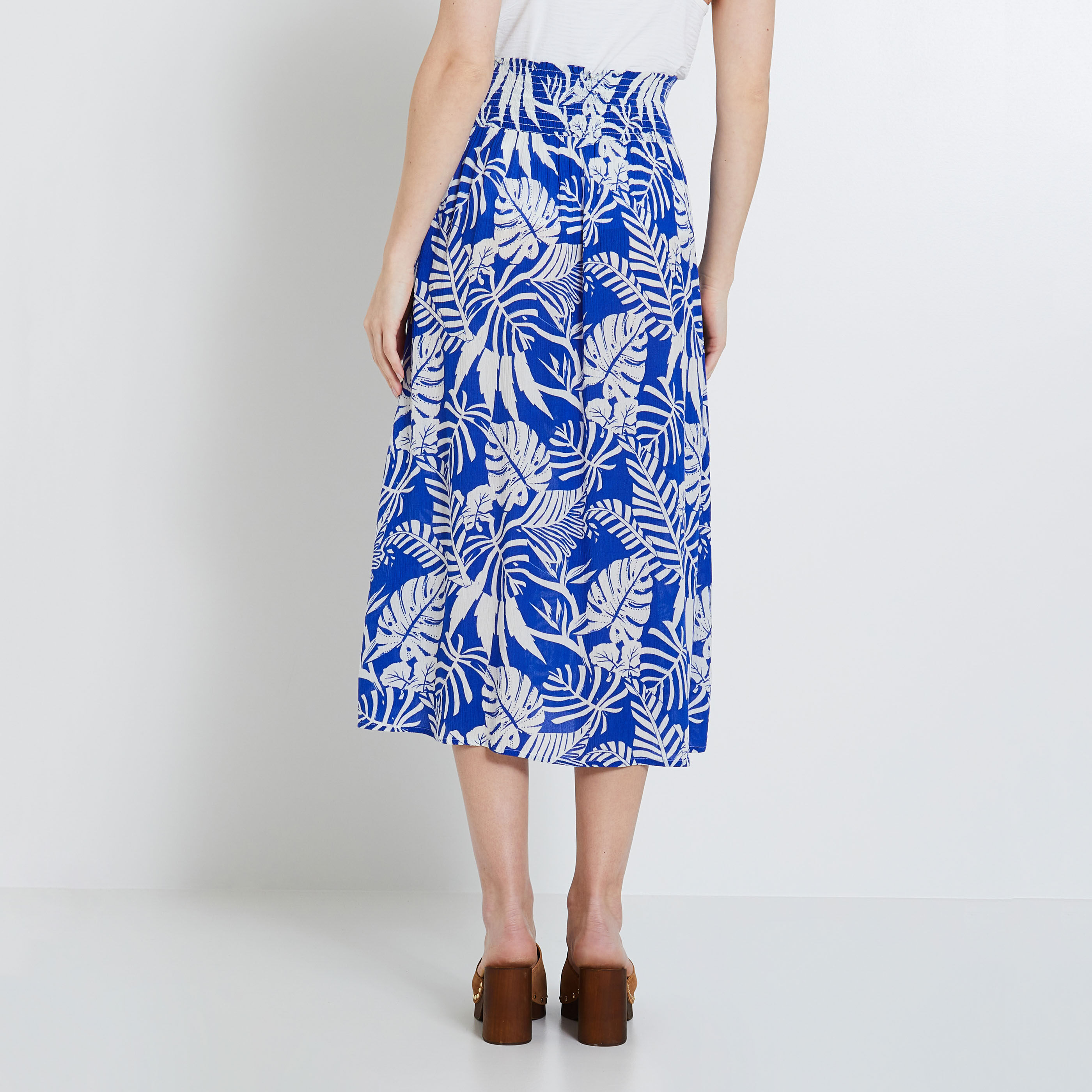 Jupe longue imprim&eacute;e femme