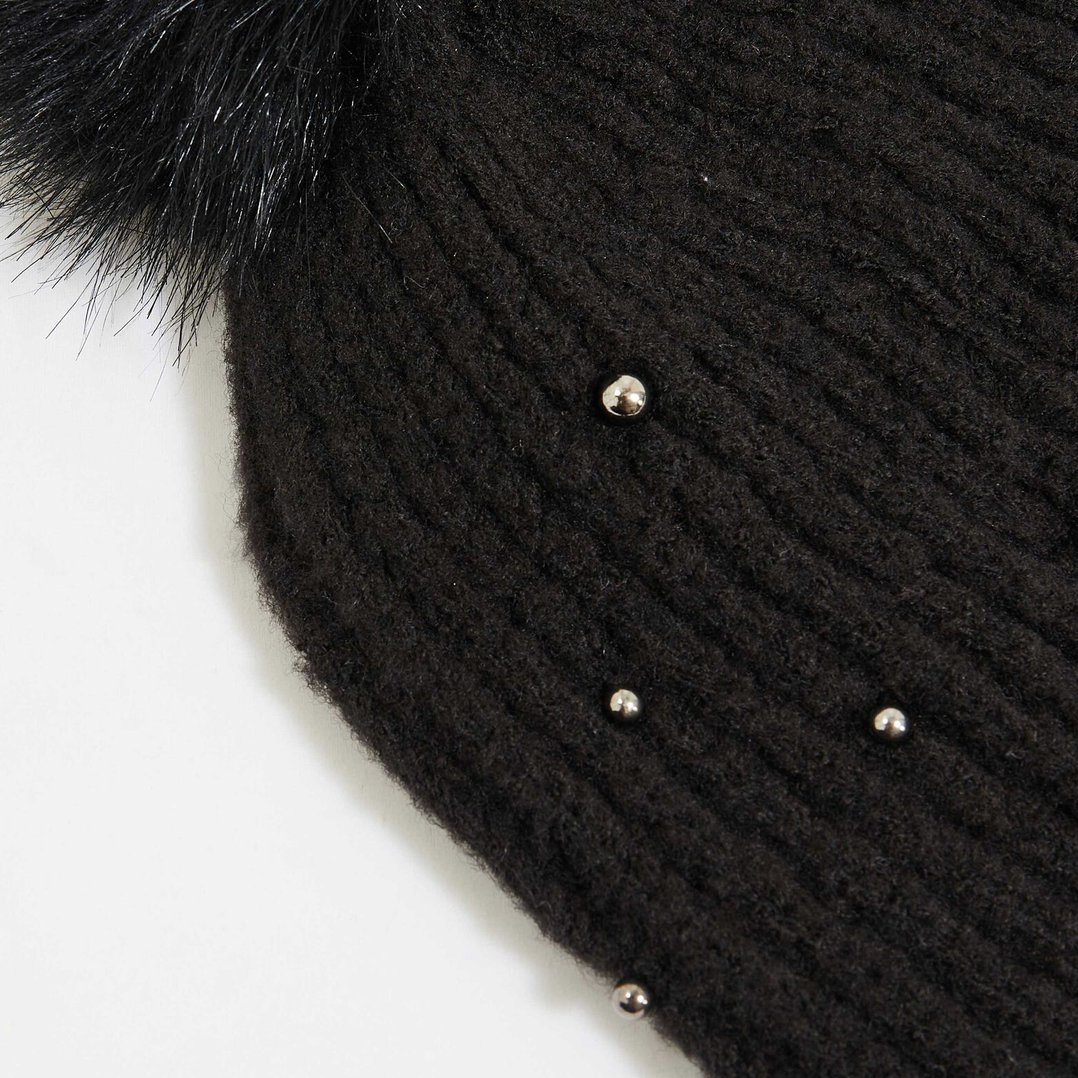 Bonnet pompon femme