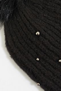 Bonnet pompon femme