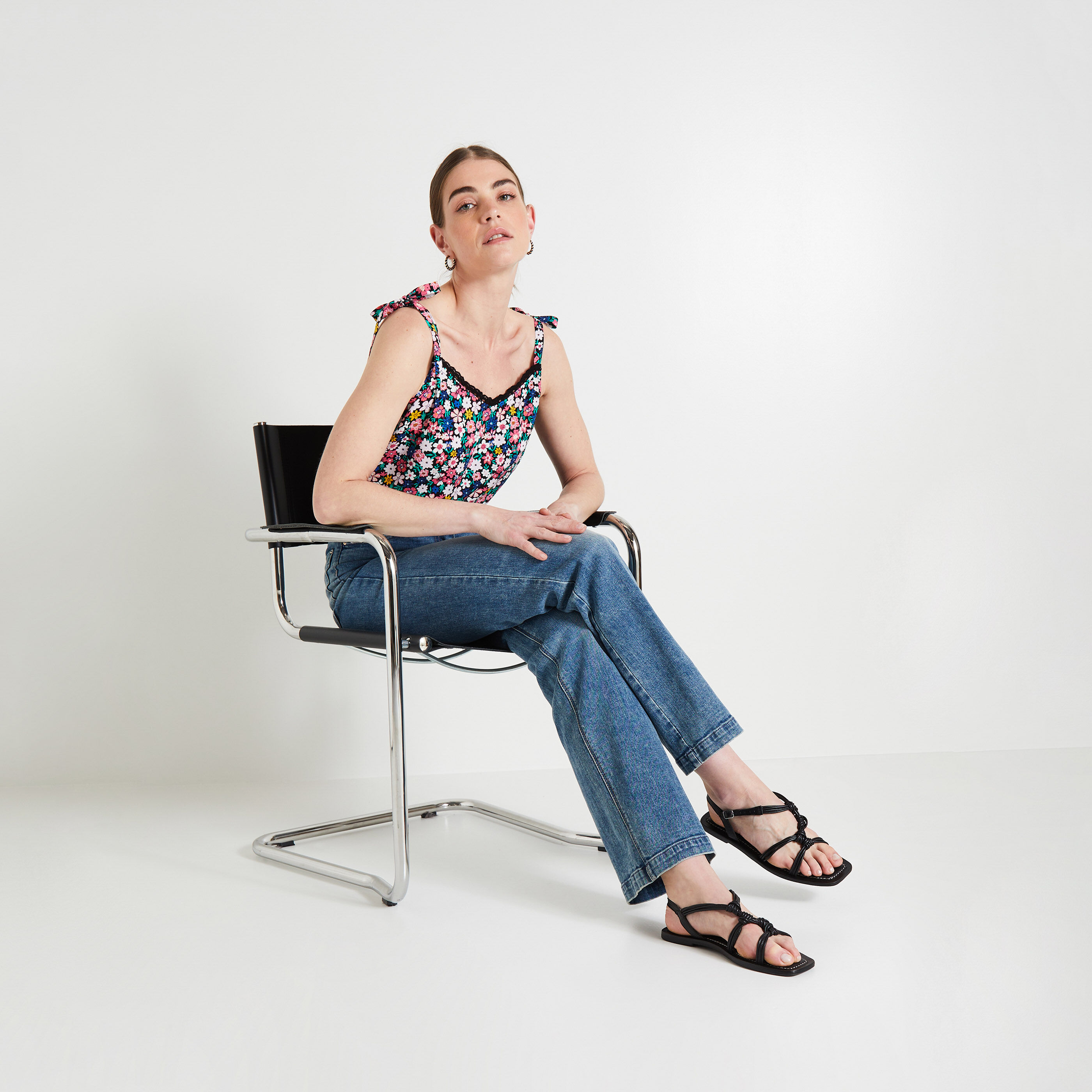 D&eacute;bardeur imprim&eacute; femme