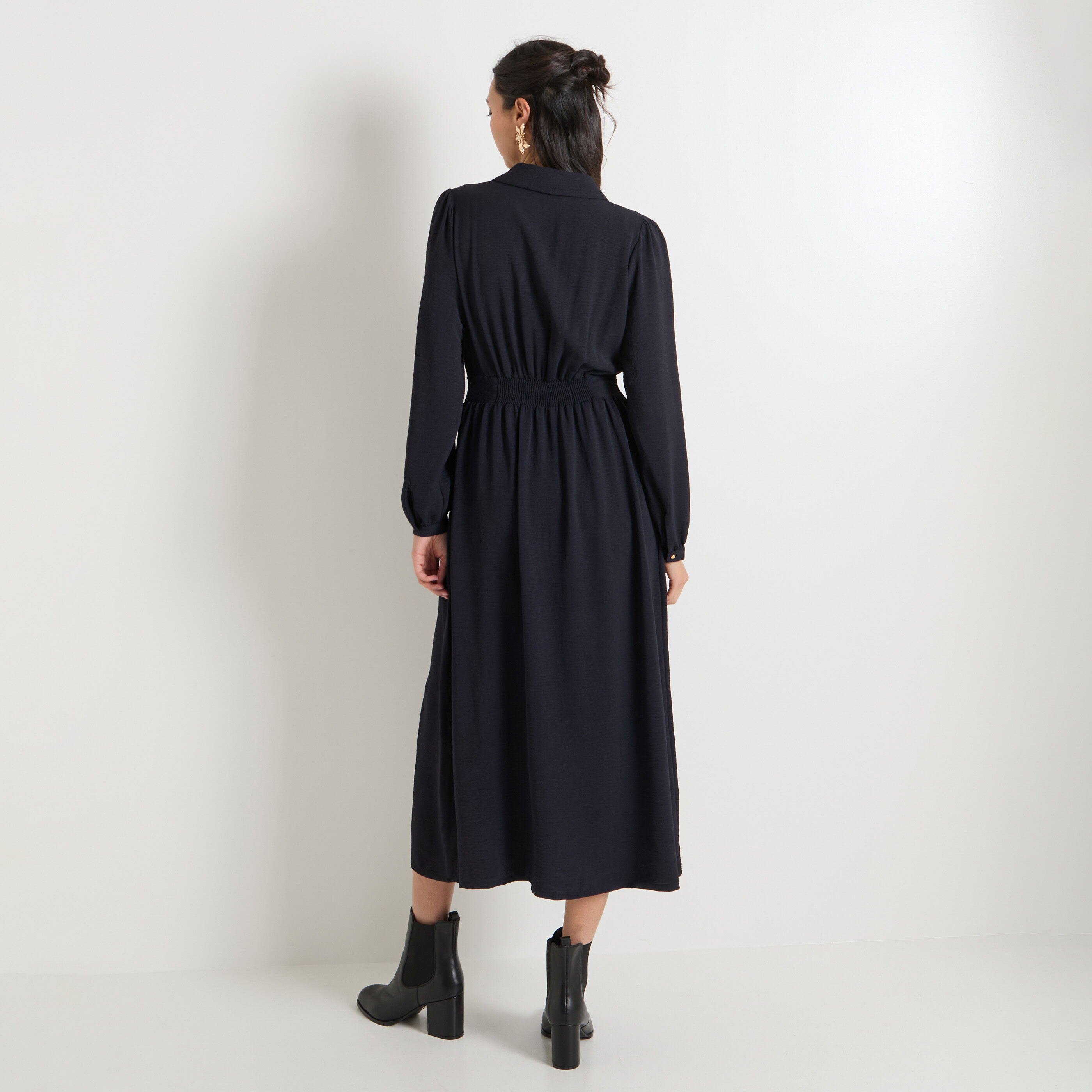 Robe longue &eacute;vas&eacute;e femme