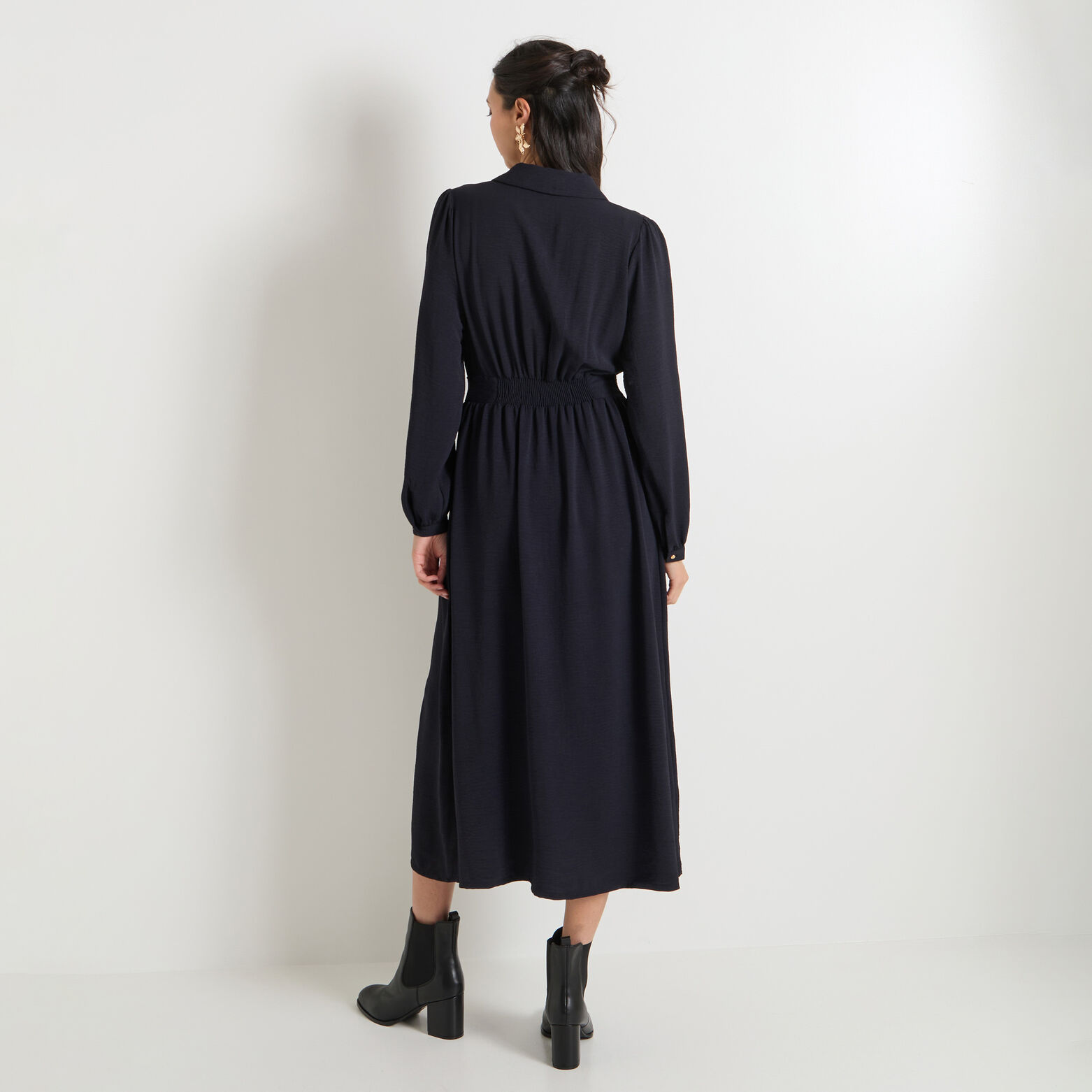Robe longue évasée femme