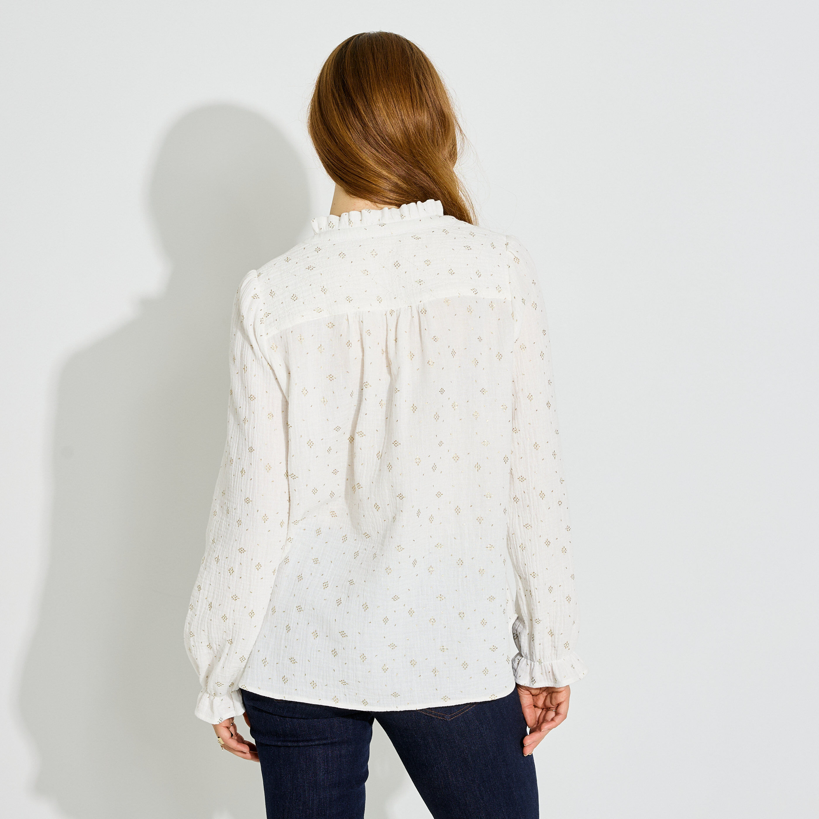 Chemise imprim&eacute;e femme