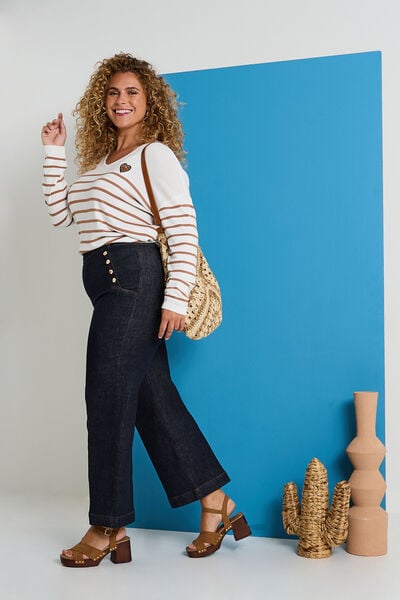 Jean flare POMPON F02 femme