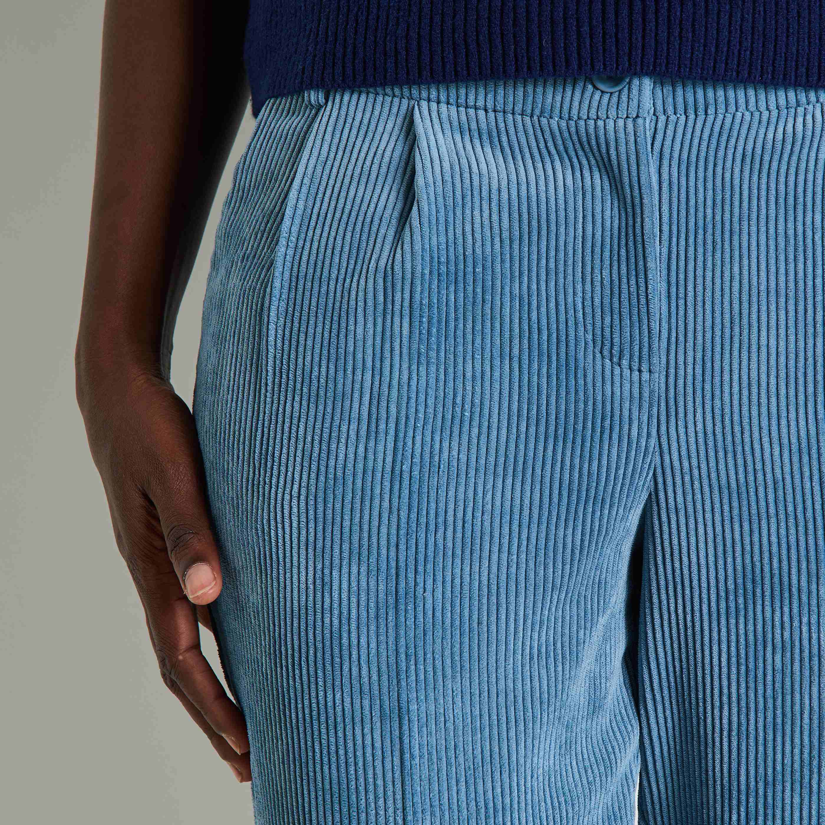 Pantalon velours femme