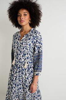 Robe longue imprimée femme