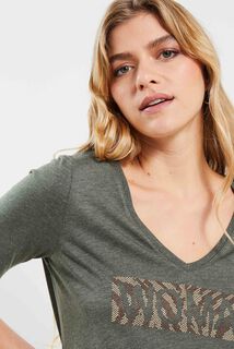 Tshirt col V femme