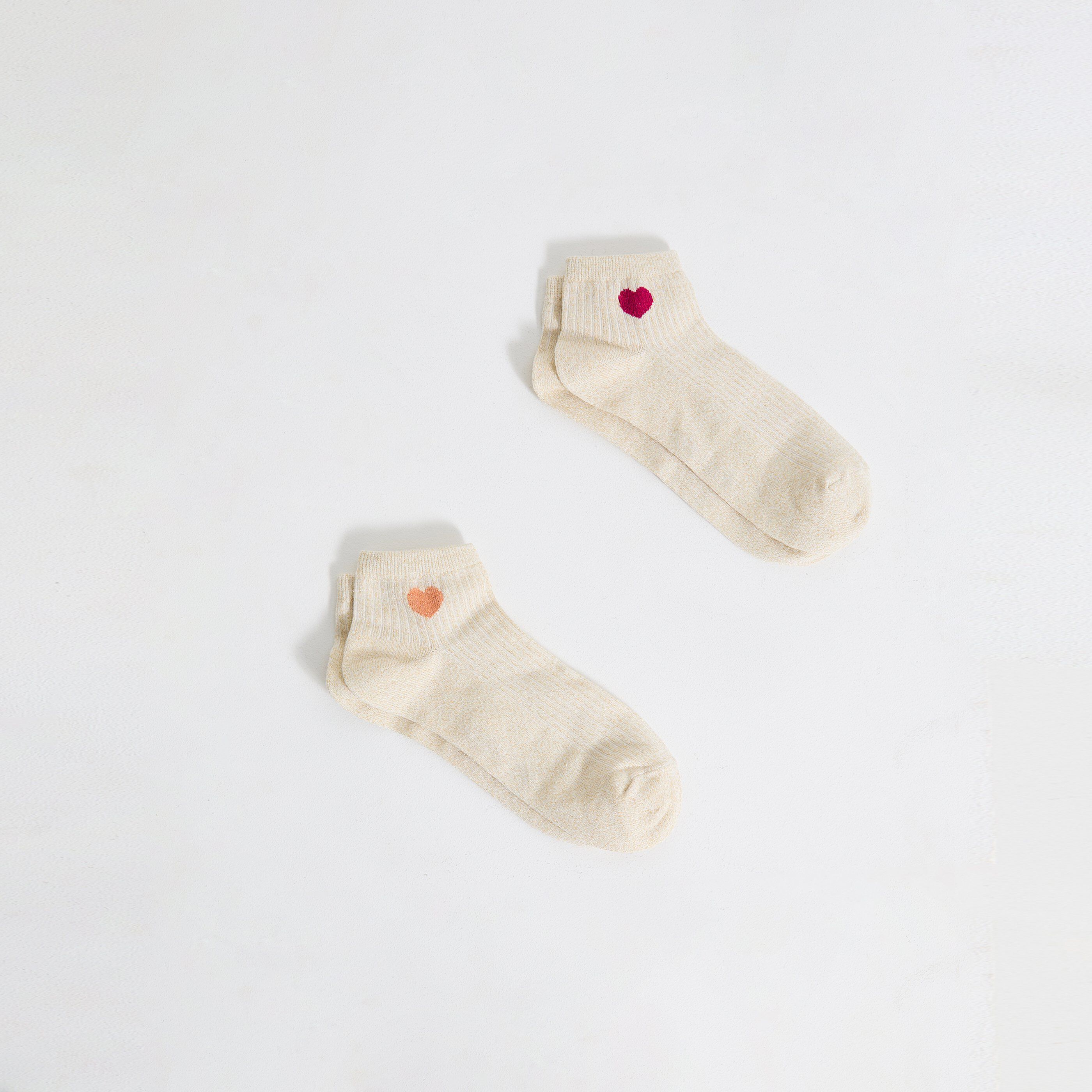 Lot de 2 paires de socquettes femme