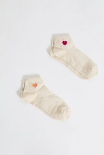 Lot de 2 paires de socquettes femme