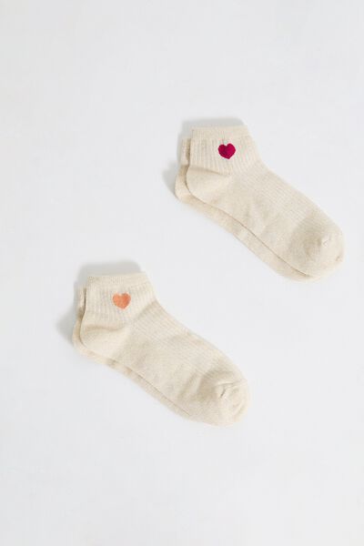 Lot de 2 paires de socquettes femme